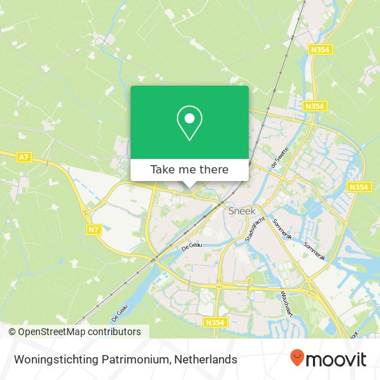 Woningstichting Patrimonium map