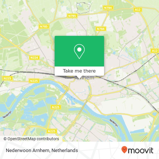 Nederwoon Arnhem map