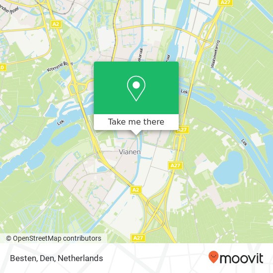 Besten, Den map