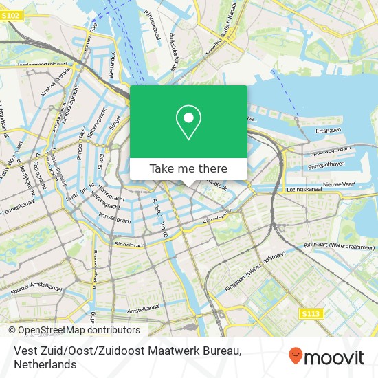 Vest Zuid / Oost / Zuidoost Maatwerk Bureau map