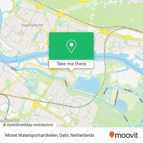 Moret Watersportartikelen, Gebr map