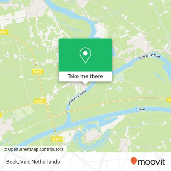 Beek, Van map