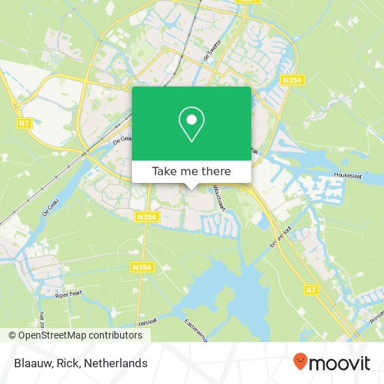 Blaauw, Rick map