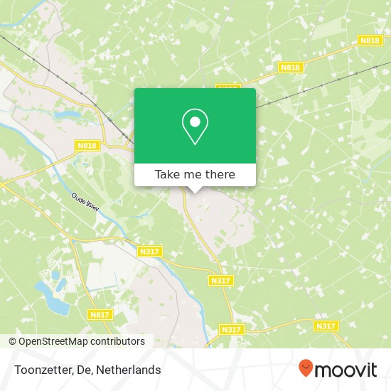 Toonzetter, De map