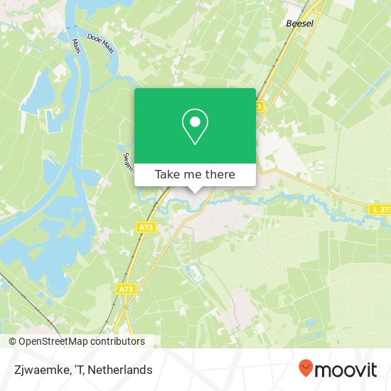 Zjwaemke, 'T map