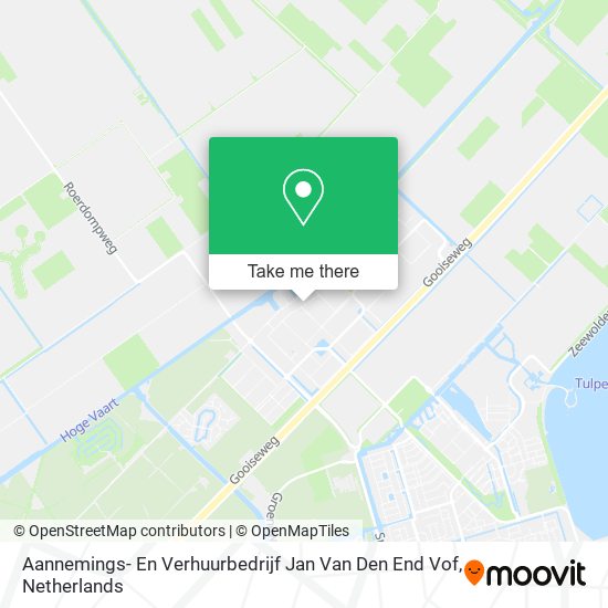 Aannemings- En Verhuurbedrijf Jan Van Den End Vof map