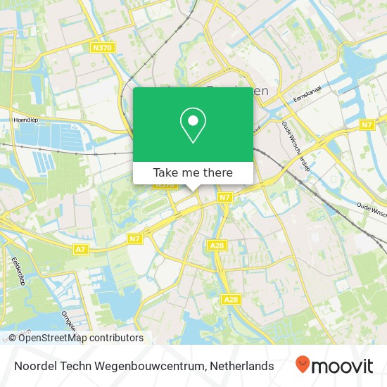 Noordel Techn Wegenbouwcentrum map