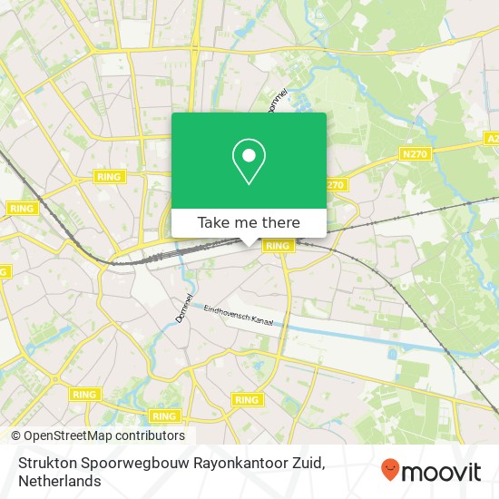 Strukton Spoorwegbouw Rayonkantoor Zuid Karte