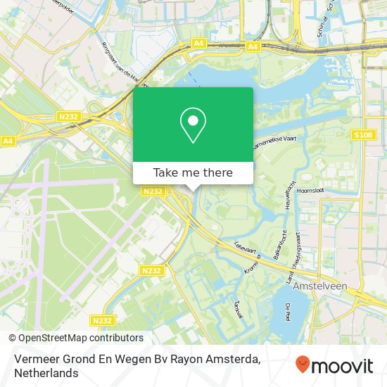 Vermeer Grond En Wegen Bv Rayon Amsterda map