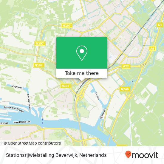 Stationsrijwielstalling Beverwijk map
