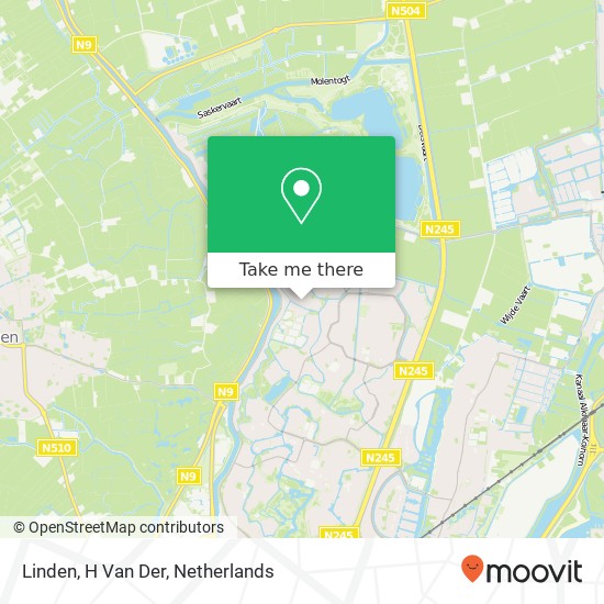 Linden, H Van Der map