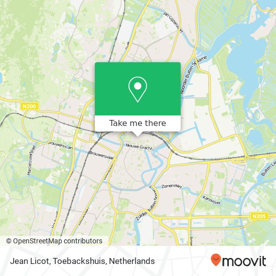 Jean Licot, Toebackshuis map