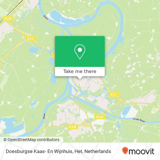 Doesburgse Kaas- En Wijnhuis, Het map