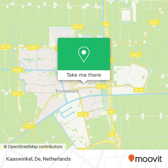 Kaaswinkel, De map