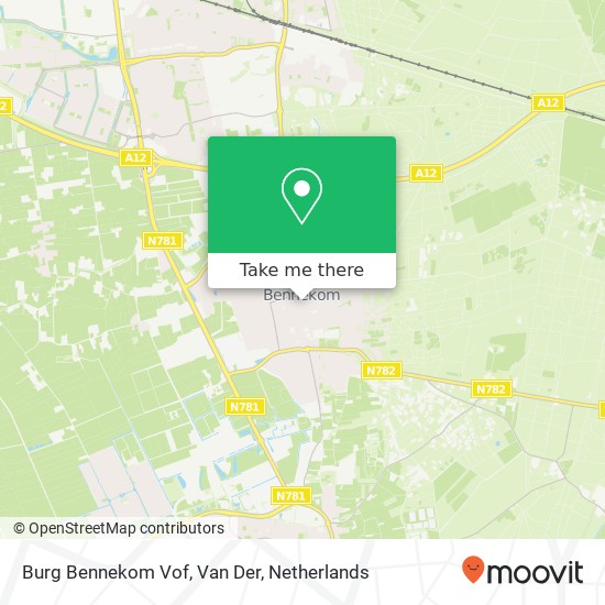 Burg Bennekom Vof, Van Der map