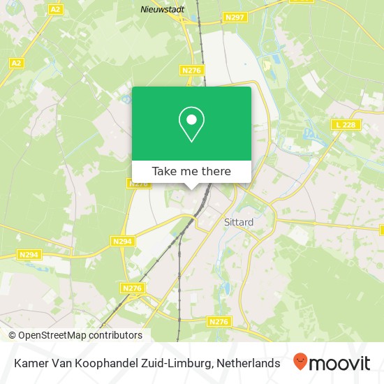 Kamer Van Koophandel Zuid-Limburg map