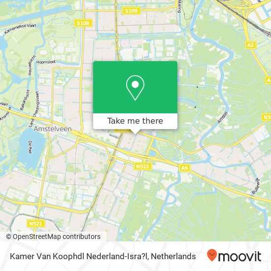 Kamer Van Koophdl Nederland-Isra?l map