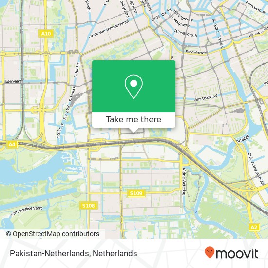 Pakistan-Netherlands map