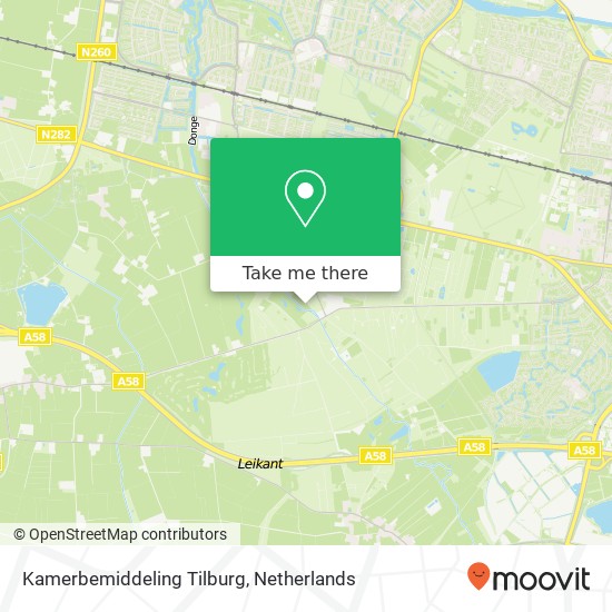 Kamerbemiddeling Tilburg Karte