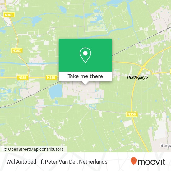 Wal Autobedrijf, Peter Van Der map