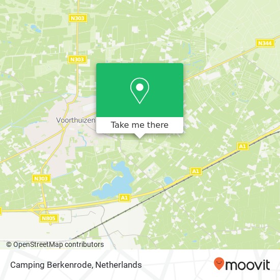 Camping Berkenrode map