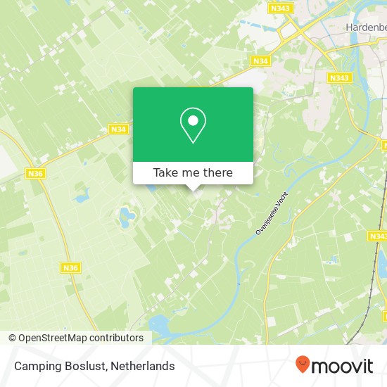 Camping Boslust map