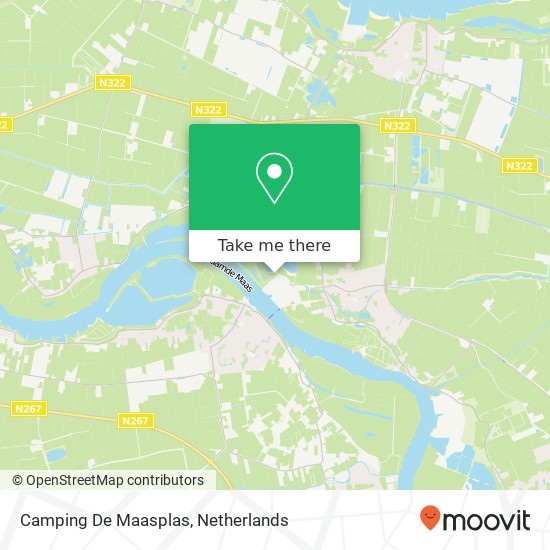 Camping De Maasplas map