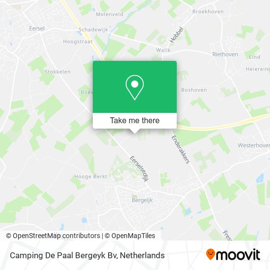 Camping De Paal Bergeyk Bv map