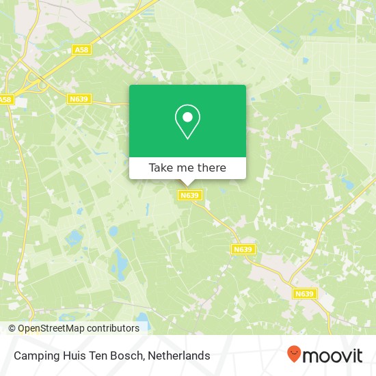Camping Huis Ten Bosch map