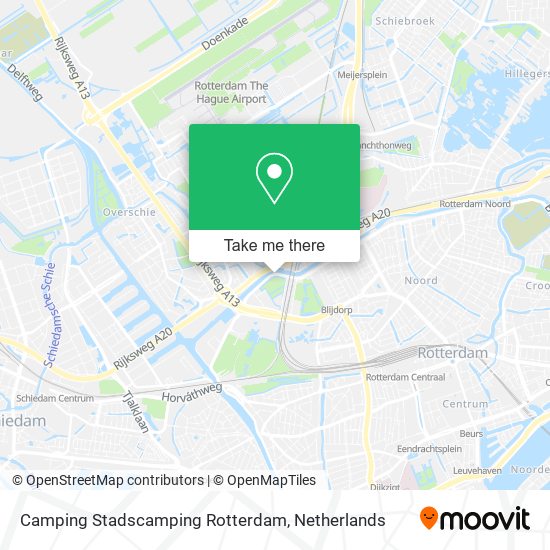 Camping Stadscamping Rotterdam Karte