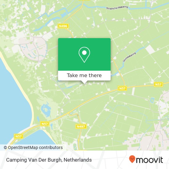Camping Van Der Burgh map