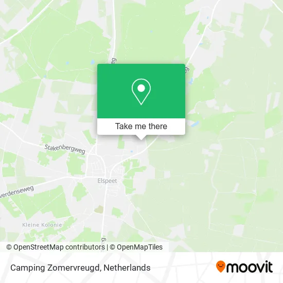 Camping Zomervreugd map