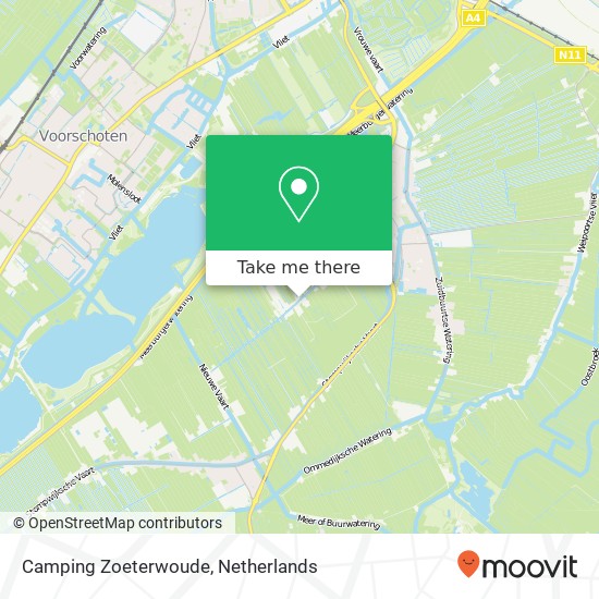 Camping Zoeterwoude map
