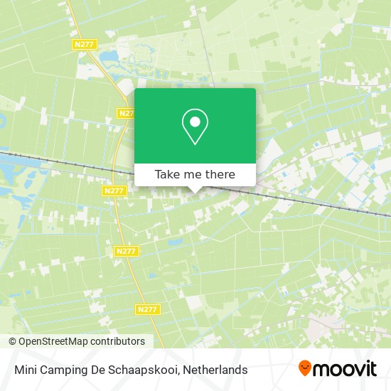 Mini Camping De Schaapskooi map