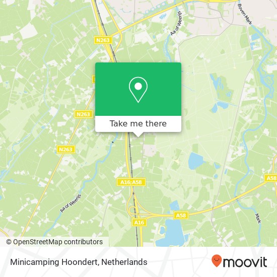 Minicamping Hoondert map