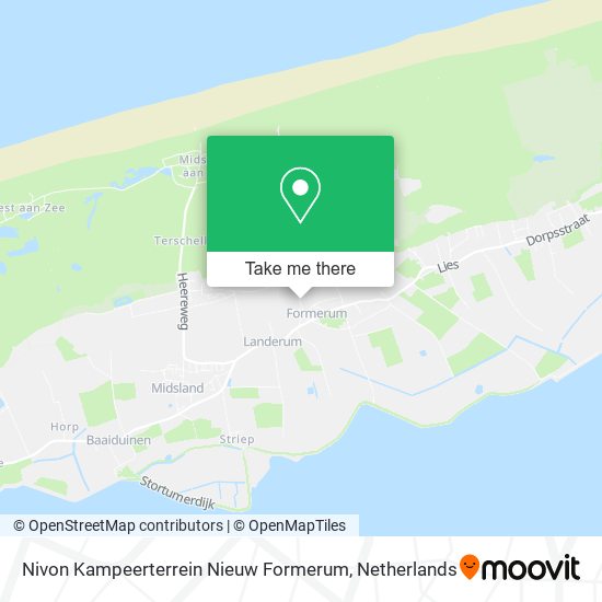 Nivon Kampeerterrein Nieuw Formerum map