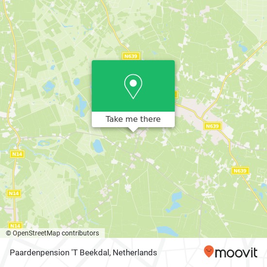 Paardenpension 'T Beekdal map