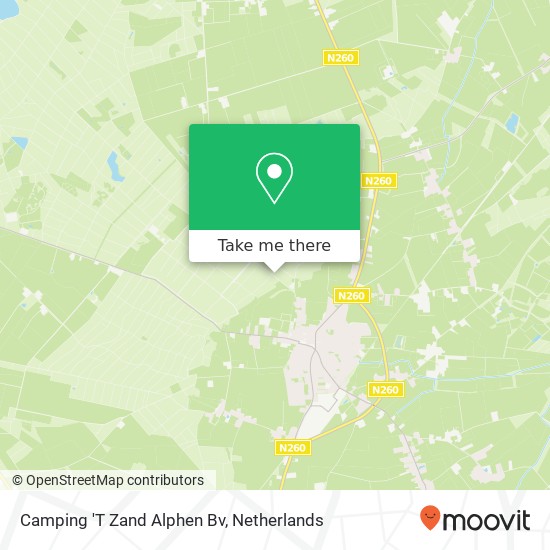 Camping 'T Zand Alphen Bv Karte