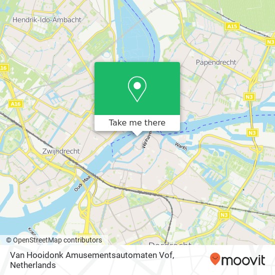 Van Hooidonk Amusementsautomaten Vof map