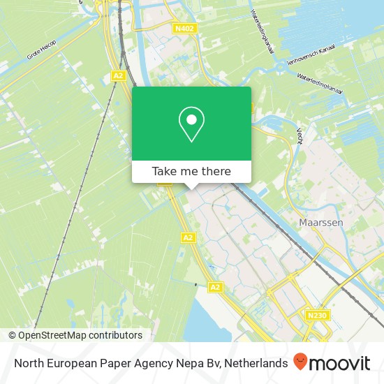 North European Paper Agency Nepa Bv map