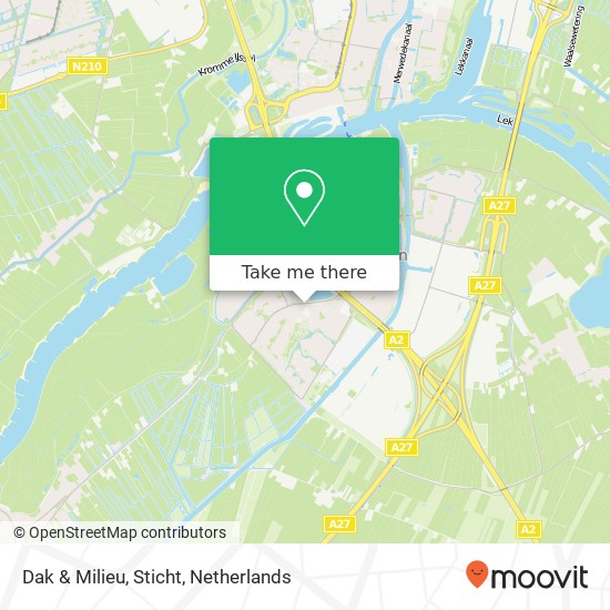 Dak & Milieu, Sticht map