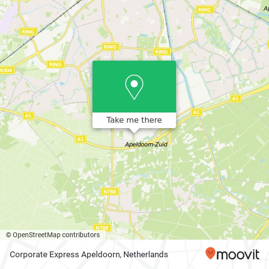 Corporate Express Apeldoorn map