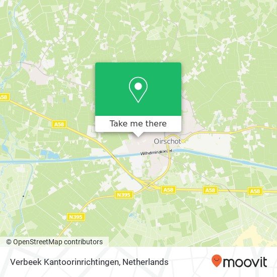 Verbeek Kantoorinrichtingen map