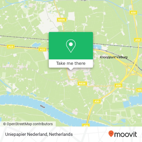 Uniepapier Nederland map