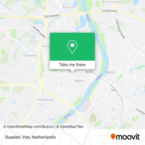 Baaden, Van map