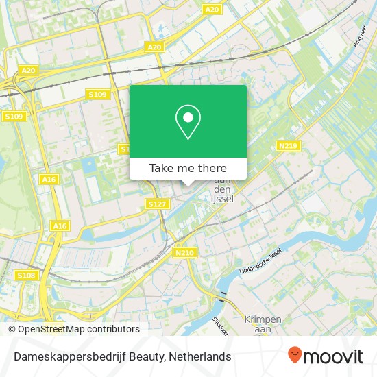 Dameskappersbedrijf Beauty map