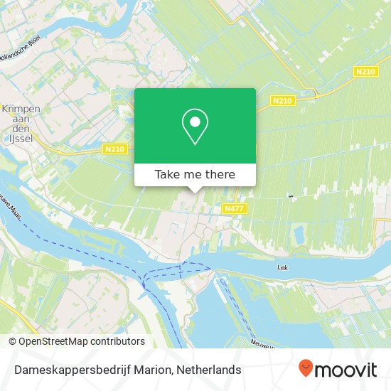 Dameskappersbedrijf Marion map