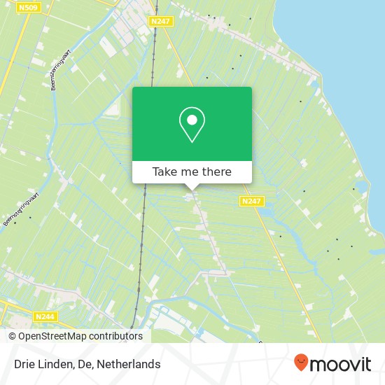 Drie Linden, De map