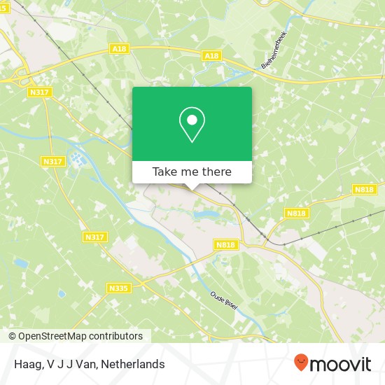 Haag, V J J Van map