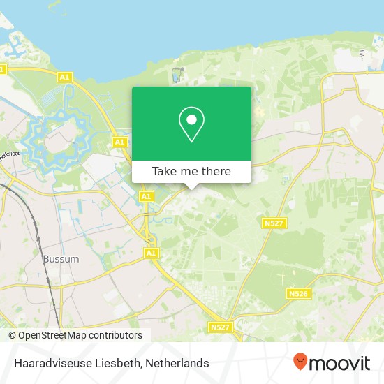 Haaradviseuse Liesbeth map